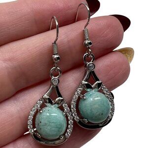 Turquoise Drop Dangle Earrings gemstone copper jewelry accessories NEW gift